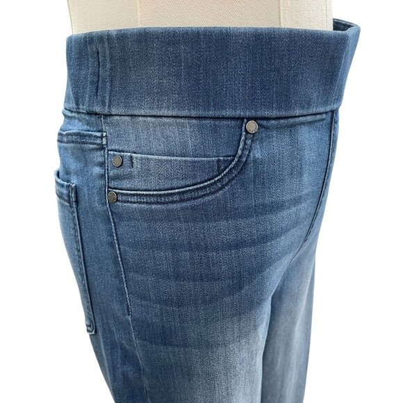 Liverpool Los Angeles Womens Skinny Jeans Size 29 8 High Rise Pull On Stretch De - Picture 8 of 12